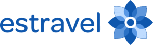 Estravel logotipas horizontalus