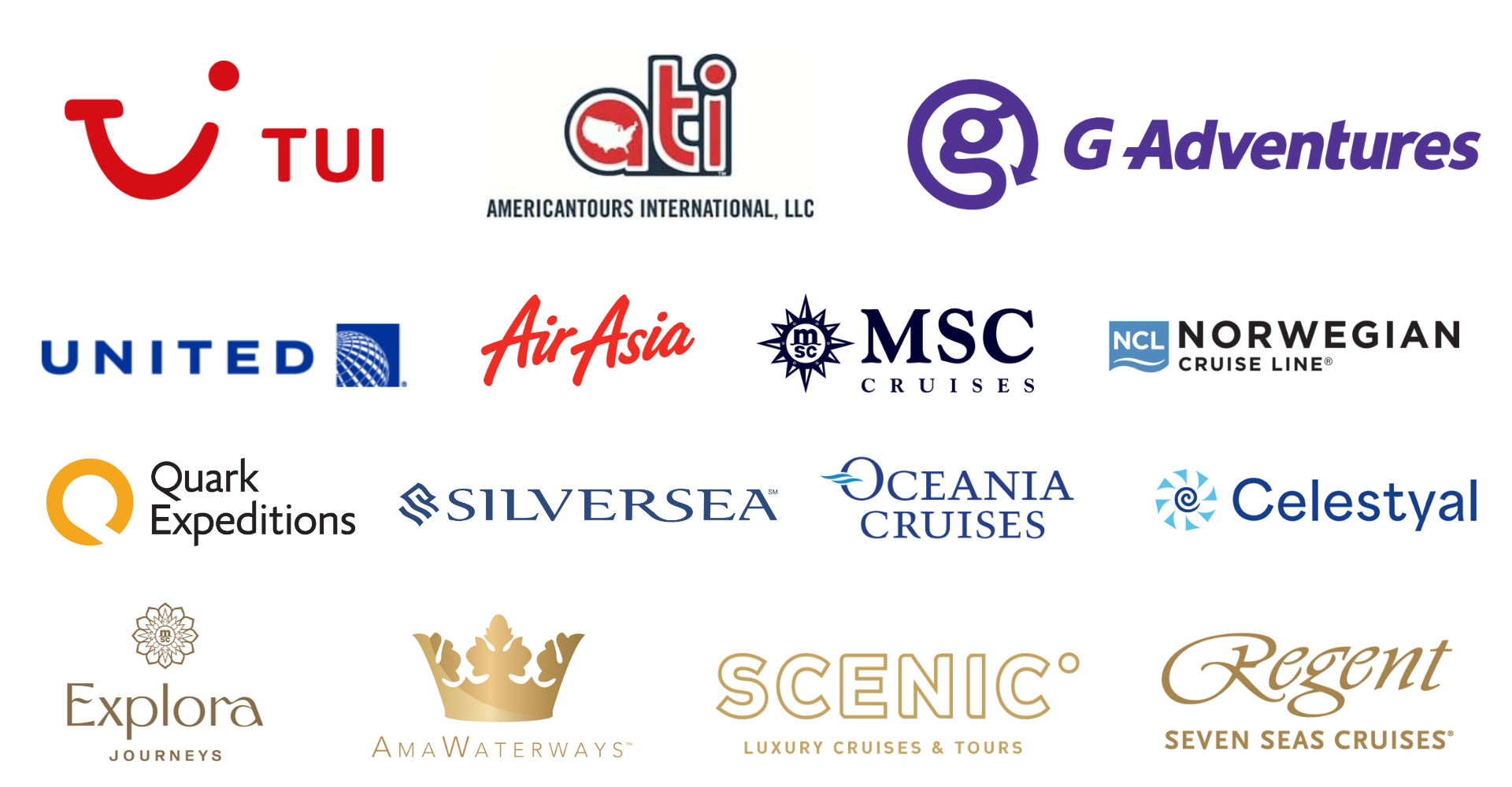 Estravel atstovaujami prekių ženklai